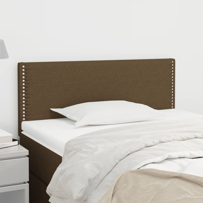 Tăblie de pat, maro închis, 80x5x78/88 cm, textil - WALTI WALTI