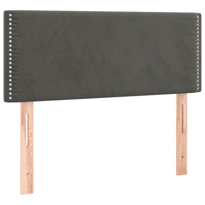 Tăblie de pat, gri închis, 80x5x78/88 cm, catifea - WALTI WALTI