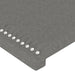 Tăblie de pat, gri închis, 90x5x78/88 cm, textil - WALTI WALTI