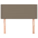 Tăblie de pat, gri taupe, 90x5x78/88 cm, textil - WALTI WALTI