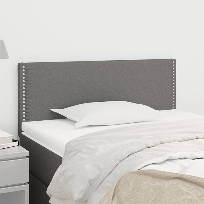 Tăblie de pat, gri închis, 100x5x78/88 cm, textil - WALTI WALTI