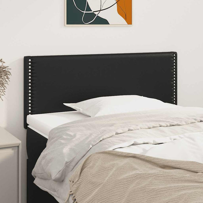 Tăblie de pat, negru, 100x5x78/88 cm, piele ecologică - WALTI WALTI