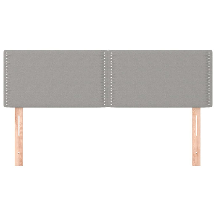 Tăblii de pat, gri deschis, 144x5x78/88 cm, textil WALTI