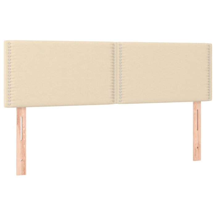 Tăblii de pat, crem, 144x5x78/88 cm, textil WALTI