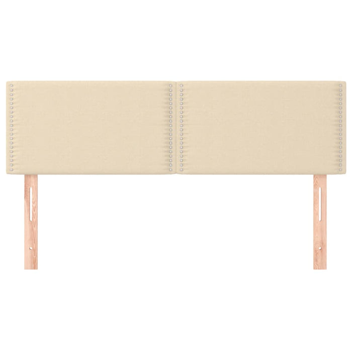 Tăblii de pat, crem, 144x5x78/88 cm, textil WALTI