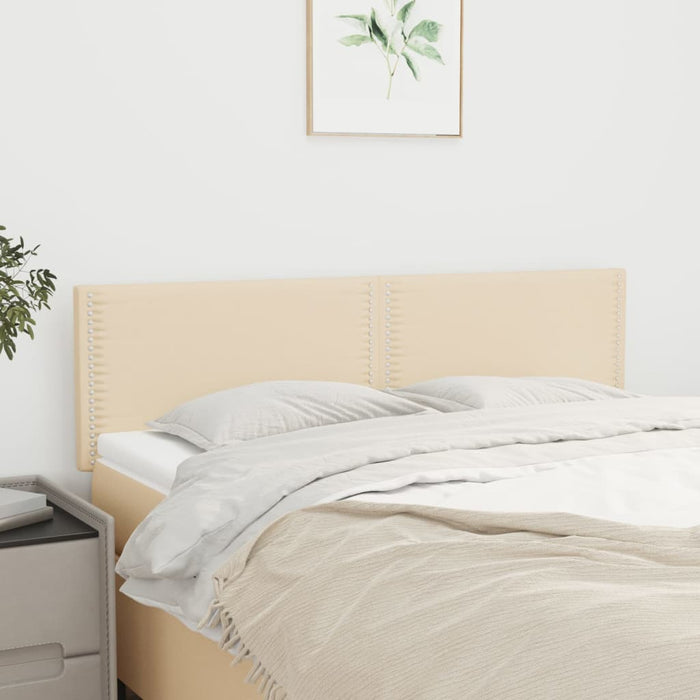 Tăblii de pat, crem, 144x5x78/88 cm, textil WALTI