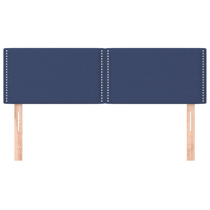 Tăblii de pat, albastru, 144x5x78/88 cm, textil WALTI