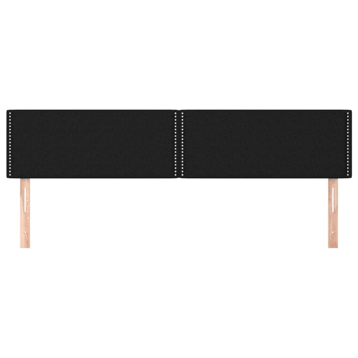 Tăblii de pat, negru, 160x5x78/88 cm, textil WALTI