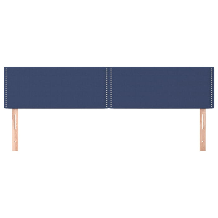 Tăblii de pat, albastru, 160x5x78/88 cm, textil WALTI