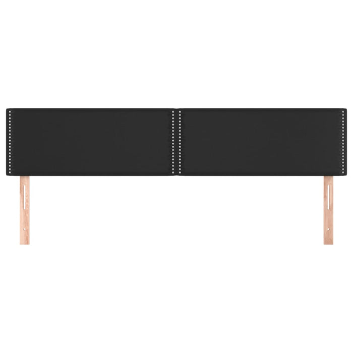Tăblii de pat, negru, 160x5x78/88 cm, piele ecologică WALTI