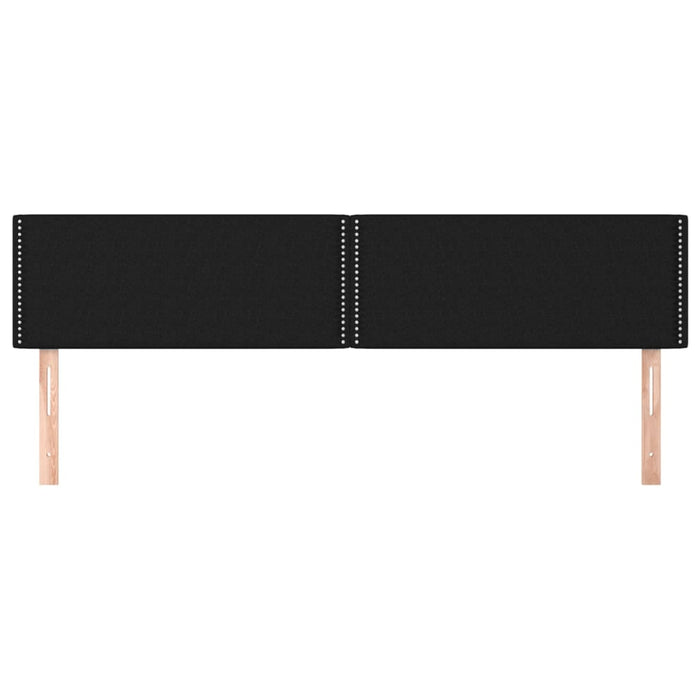 Tăblii de pat, negru, 180x5x78/88 cm, textil WALTI
