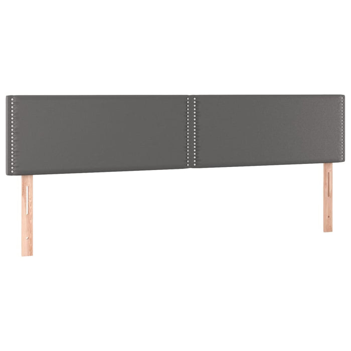 Tăblii de pat, gri, 180x5x78/88 cm, piele ecologică WALTI