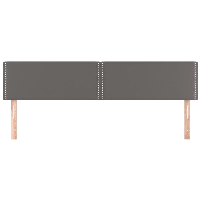 Tăblii de pat, gri, 180x5x78/88 cm, piele ecologică WALTI