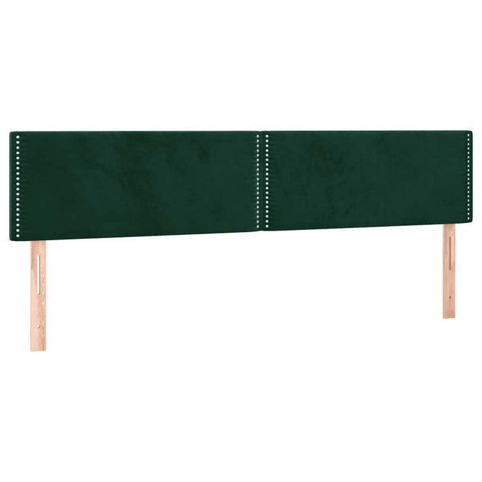 Tăblii de pat, verde închis, 180x5x78/88 cm, catifea WALTI