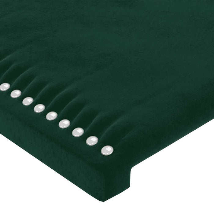 Tăblii de pat, verde închis, 180x5x78/88 cm, catifea WALTI