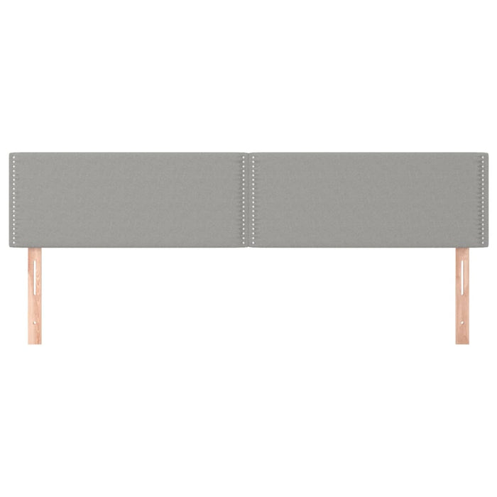 Tăblii de pat, gri deschis, 200x5x78/88 cm, textil WALTI