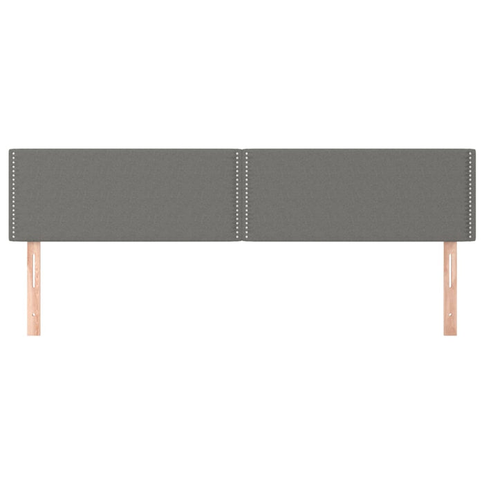 Tăblii de pat, gri închis, 200x5x78/88 cm, textil WALTI