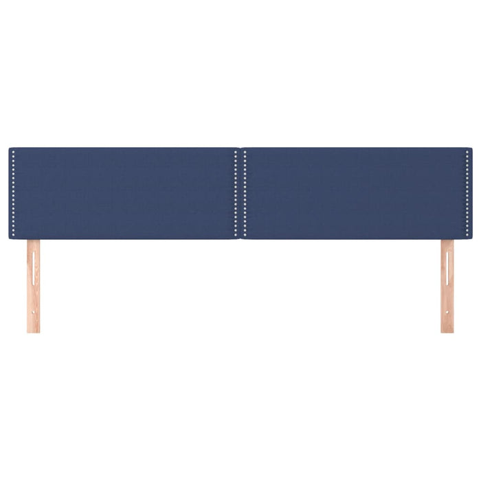 Tăblii de pat, albastru, 200x5x78/88 cm, textil WALTI