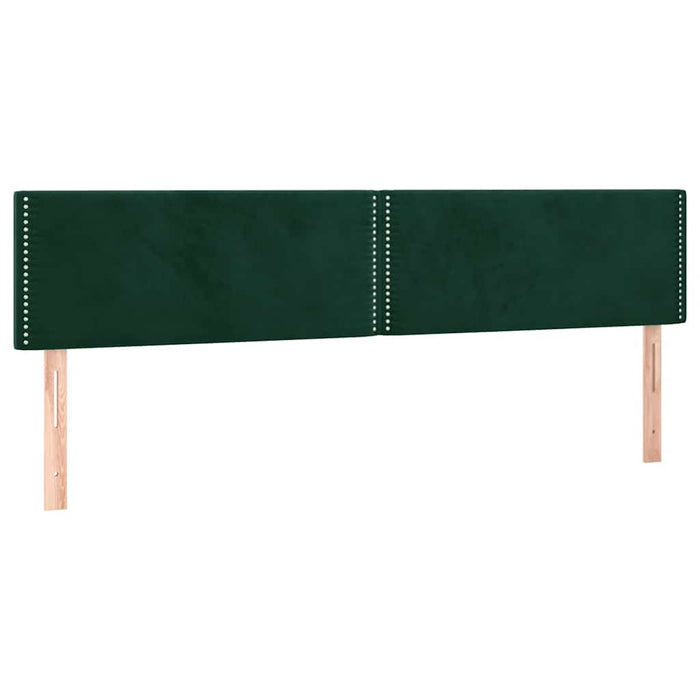 Tăblii de pat, verde închis, 200x5x78/88 cm, catifea - WALTI WALTI