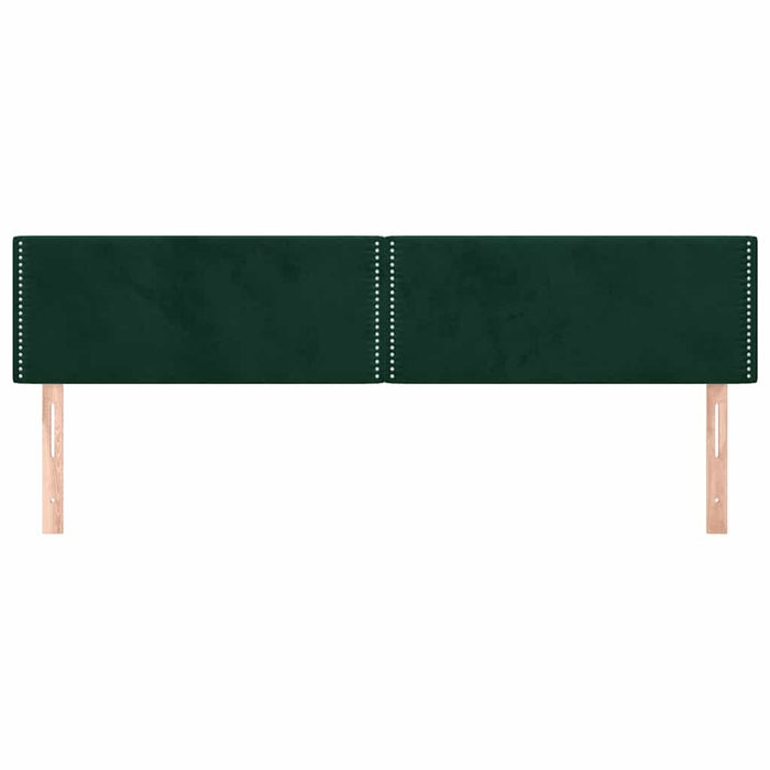 Tăblii de pat, verde închis, 200x5x78/88 cm, catifea - WALTI WALTI