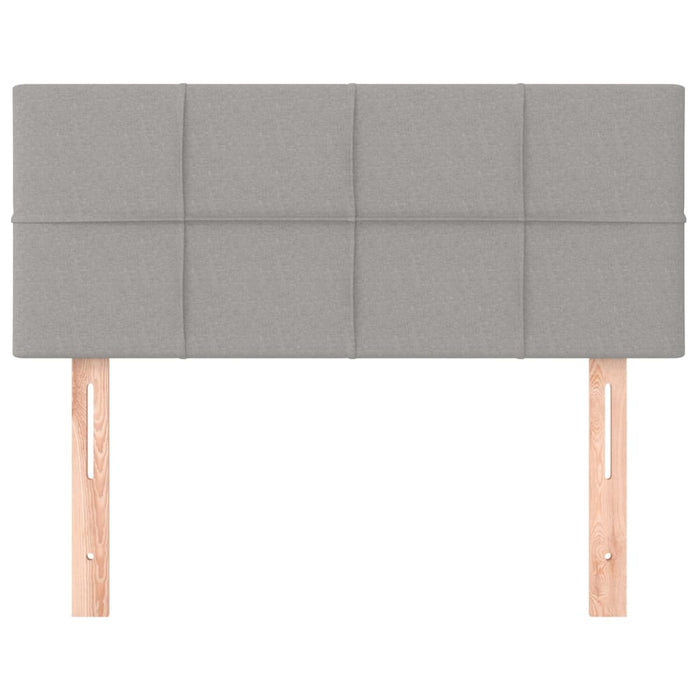 Tăblie de pat, gri deschis, 80x5x78/88 cm, textil - WALTI WALTI