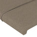 Tăblie de pat, gri taupe, 80x5x78/88 cm, textil - WALTI WALTI