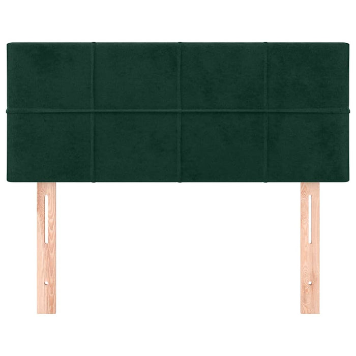 Tăblie de pat, verde închis, 80x5x78/88 cm, catifea - WALTI WALTI