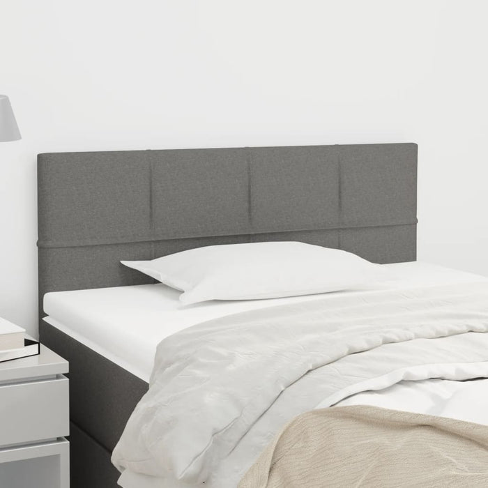 Tăblie de pat, gri închis, 90x5x78/88 cm, textil - WALTI WALTI