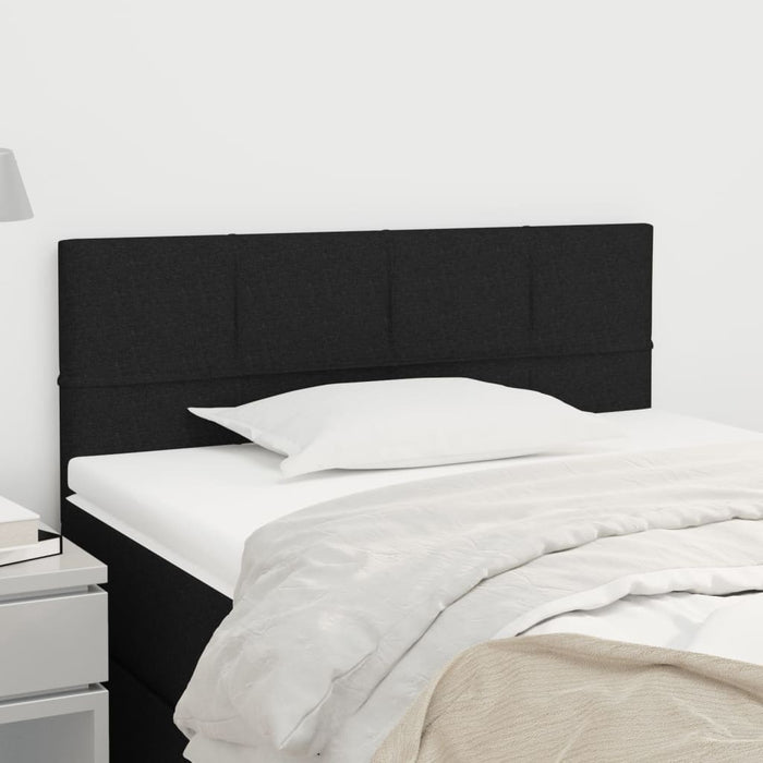 Tăblie de pat, negru, 90x5x78/88 cm, textil - WALTI WALTI