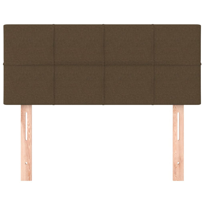 Tăblie de pat, maro închis, 90x5x78/88 cm, textil WALTI