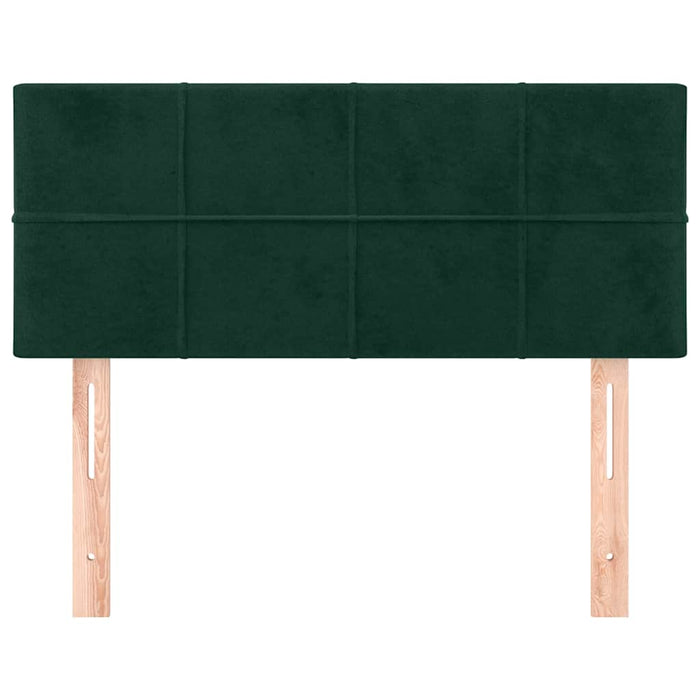 Tăblie de pat, verde închis, 90x5x78/88 cm, catifea - WALTI WALTI