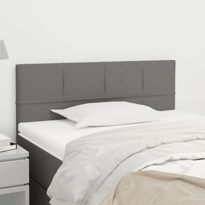 Tăblie de pat, gri închis, 100x5x78/88 cm, textil - WALTI WALTI