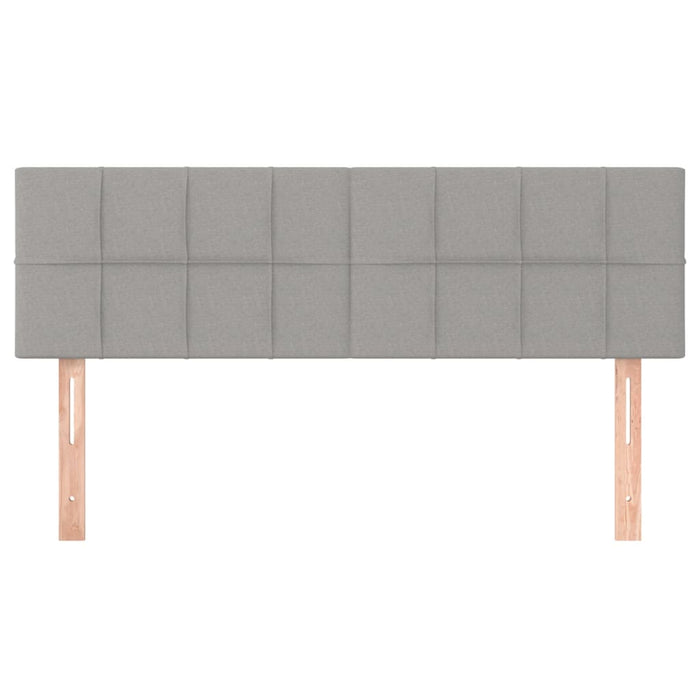 Tăblii de pat, gri deschis, 144x5x78/88 cm, textil WALTI