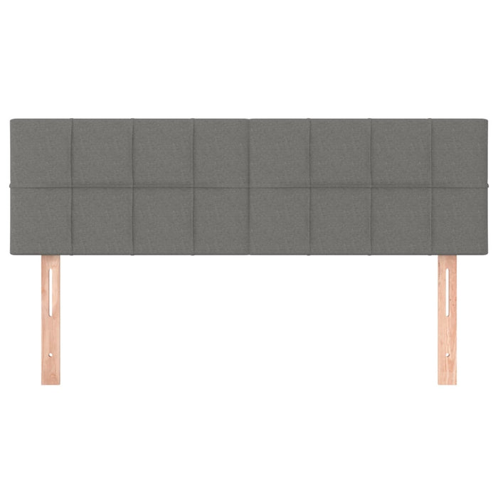 Tăblii de pat, gri închis, 144x5x78/88 cm, textil WALTI