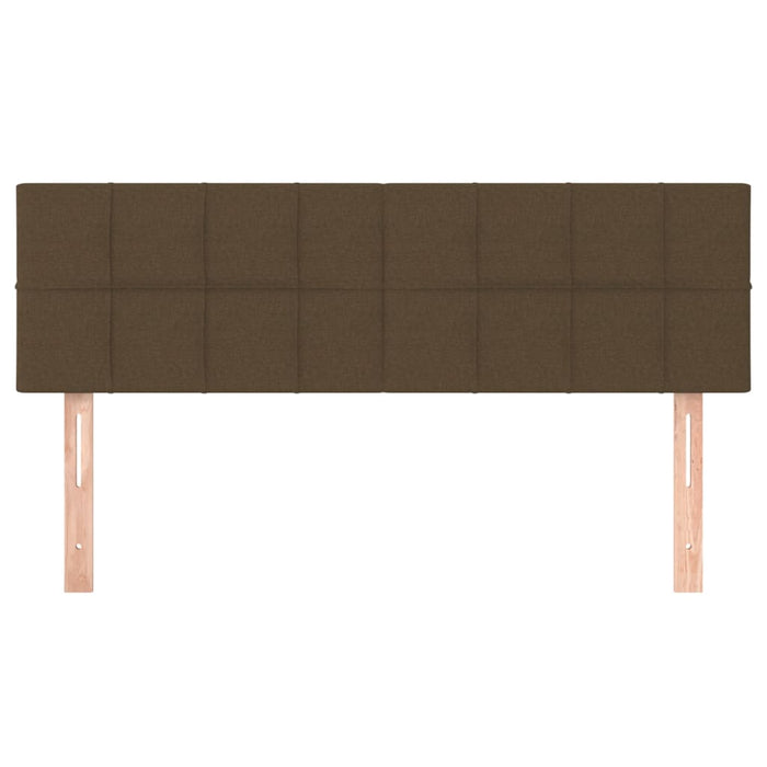 Tăblii de pat, maro închis, 144x5x78/88 cm, textil WALTI