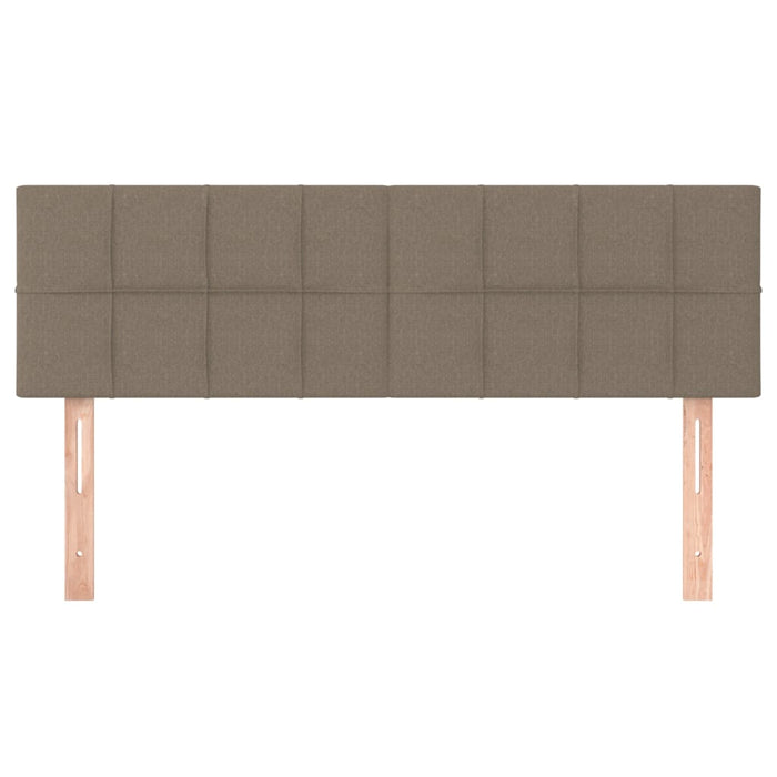 Tăblii de pat, gri taupe, 144x5x78/88 cm, textil WALTI
