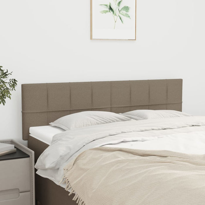 Tăblii de pat, gri taupe, 144x5x78/88 cm, textil WALTI