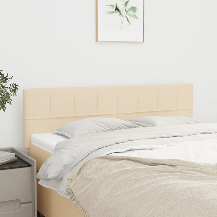 Tăblii de pat, crem, 144x5x78/88 cm, textil WALTI