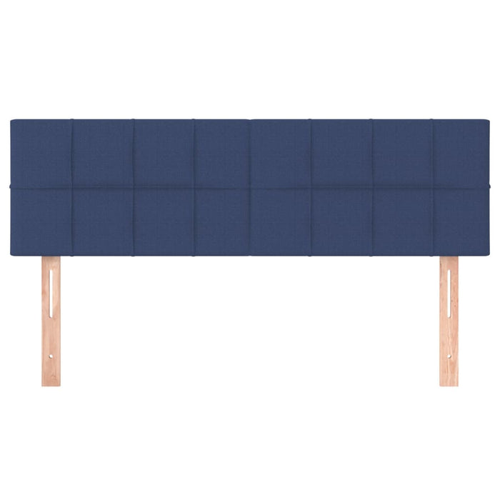 Tăblii de pat, albastru, 144x5x78/88 cm, textil WALTI
