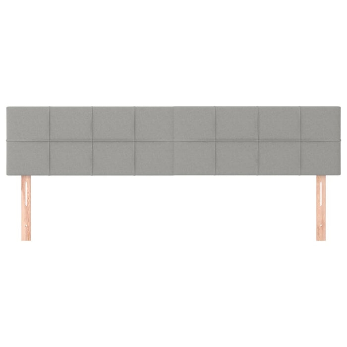 Tăblii de pat, gri deschis, 160x5x78/88 cm, textil WALTI