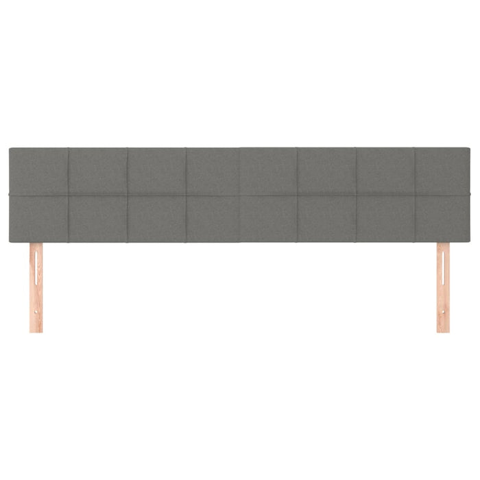 Tăblii de pat, gri închis, 160x5x78/88 cm, textil WALTI