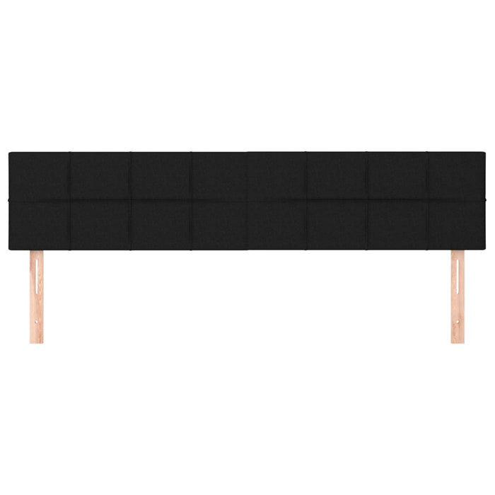 Tăblii de pat, negru, 160x5x78/88 cm, textil WALTI