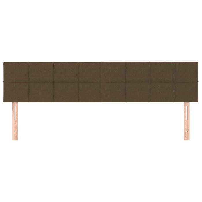 Tăblii de pat, maro închis, 160x5x78/88 cm, textil WALTI