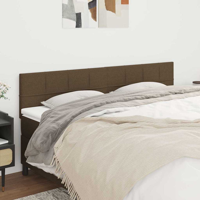 Tăblii de pat, maro închis, 160x5x78/88 cm, textil WALTI
