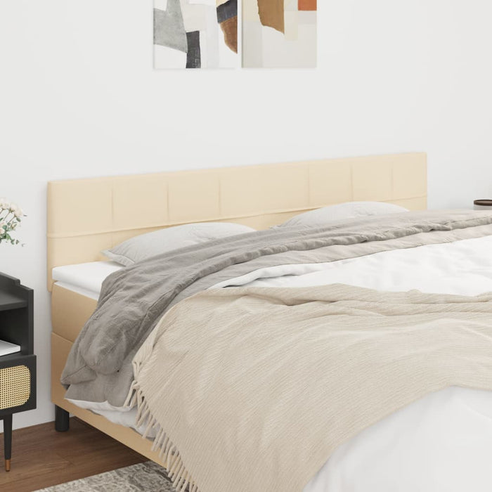 Tăblii de pat, crem, 160x5x78/88 cm, textil WALTI