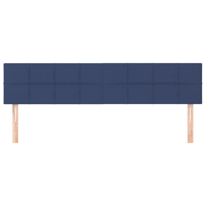 Tăblii de pat, albastru, 160x5x78/88 cm, textil WALTI