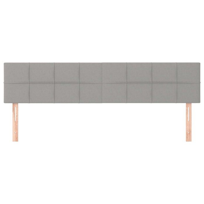 Tăblii de pat, gri deschis, 180x5x78/88 cm, textil WALTI