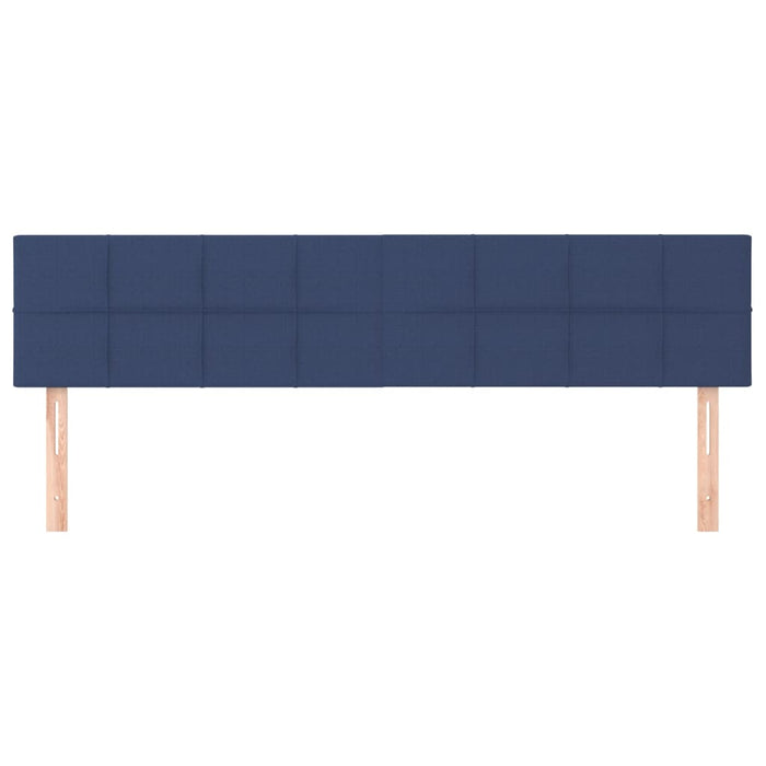 Tăblii de pat, albastru, 200x5x78/88 cm, textil WALTI