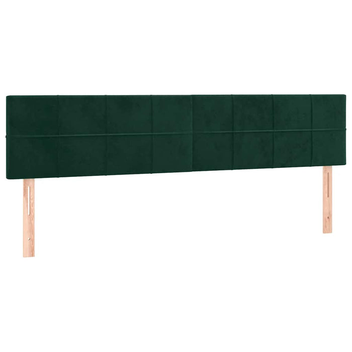 Tăblii de pat, verde închis, 200x5x78/88 cm, catifea - WALTI WALTI