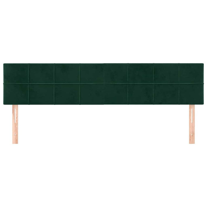 Tăblii de pat, verde închis, 200x5x78/88 cm, catifea - WALTI WALTI